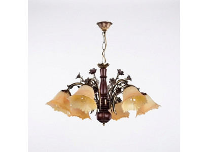 Lampa sufitowa kwiaty żyrandol sufitowy żyrandol żyrandol Lampa Szkło Beige