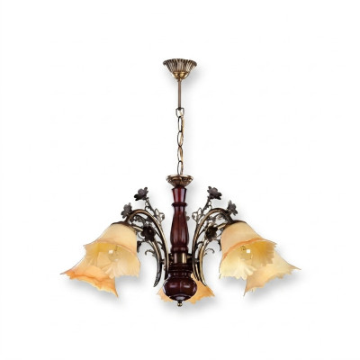 Lampa sufitowa kwiaty żyrandol sufitowy żyrandol żyrandol Lampa Szkło Beige