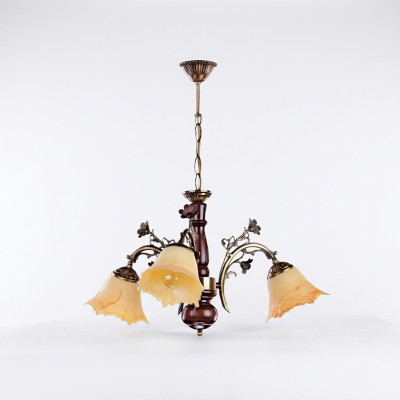Żyrandol Lampa sufitowa kwiaty żyrandol sufitowy żyrandol Lampa Szkło Beige