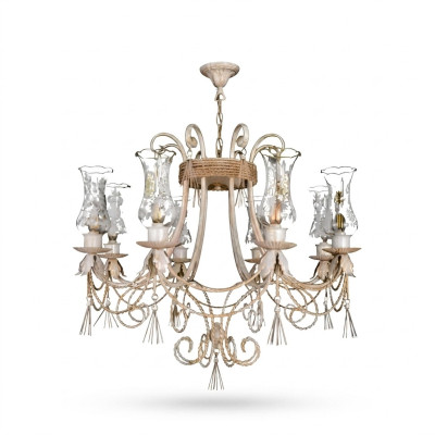 Luksusowy żyrandol sufitowy żyrandol Lampa sufitowa Lampy Szkło Beige