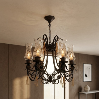 Żyrandol sufitowy Zamek luksusowy żyrandol żyrandol Lampa sufitowa Szkło Lampa