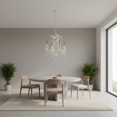 Luksusowy żyrandol sufitowy żyrandol Lampa sufitowa Lampy Beige Art