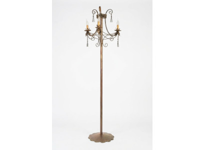 Lampa podłogowa stojak na lampę podłogową luksusowe oświetlenie Lampy Lampa Gold Art 170 cm