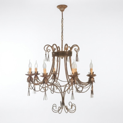 Żyrandol sufitowy żyrandol żyrandol Lampa sufitowa Lampy Złoty Metal Art