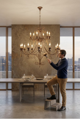 Luksusowa lampa sufitowa żyrandol xxl żyrandol Lampa sufitowa Lampy Gold