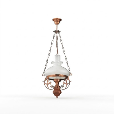 Lampa żyrandol sufitowy żyrandol żyrandol Lampa sufitowa Szkło brązowe barokowe