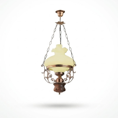 Lampa sufitowa Lampa żyrandol sufitowy żyrandol Szkło beżowy barokowy