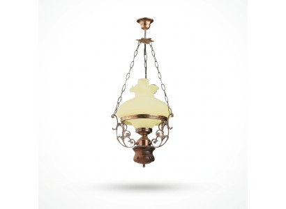 Lampa sufitowa Lampa żyrandol sufitowy żyrandol Szkło beżowy barokowy