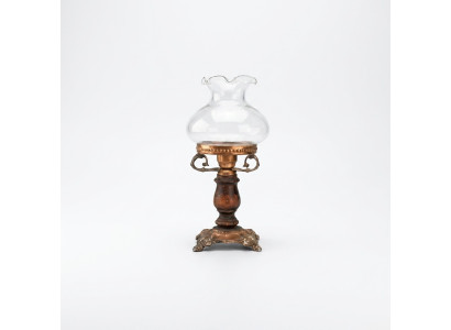 Lampa stołowa Lampa stołowa Lampa Leuchten Luksusowa brązowa Lampy Tabela Szkło