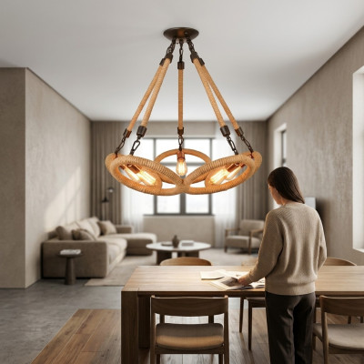 Żyrandol sufitowy żyrandol żyrandol Lampa sufitowa Lampa Szkło Brązowe Nowoczesne