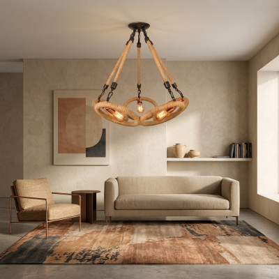 Żyrandol sufitowy żyrandol żyrandol Lampa sufitowa Lampa Szkło Brązowe Nowoczesne