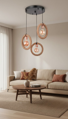 Żyrandol Lampa Sufitowa żyrandol Lampa sufitowa Lampa Szkło Brązowe Nowoczesne