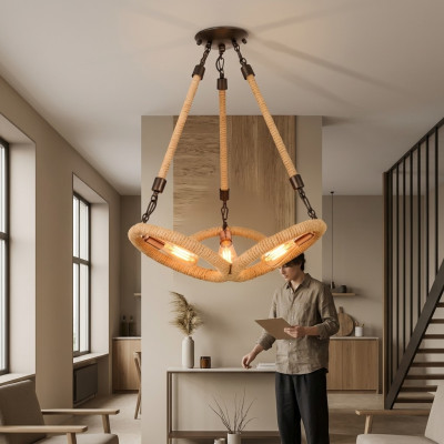 Lampa Żyrandol Sufitowy Żyrandol Lampa sufitowa Szkło Brązowe Nowoczesne