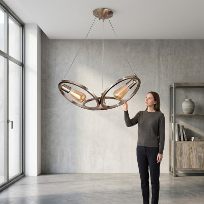 Żyrandol sufitowy żyrandol żyrandol Lampa sufitowa Lampa Złota Nowoczesna Nowość
