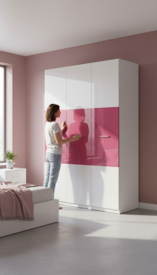 Szafki Szafa Drewno Szafa Design Różowe Szafy żłobek