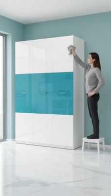 Szafki Szafa Drewno Szafa Design Blue Szafy żłobek