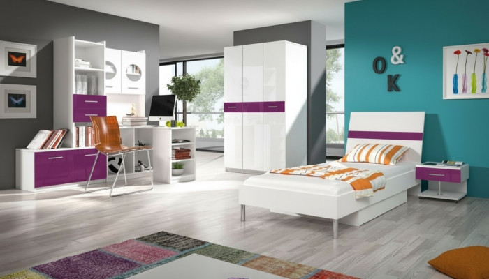 Biurko narożne Nowoczesne Biurko Drewno Żłobek Młodzieżowy Biały Meble Design