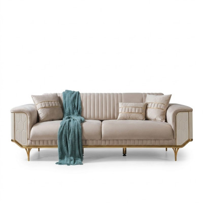 Luksusowa trzyosobowa sofa rozkładana nowoczesne kanapy Włókienniczy Materiał sofy 234cm
