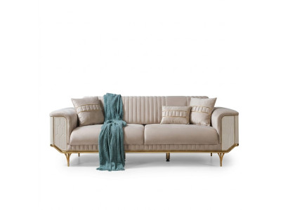 Luksusowa trzyosobowa sofa rozkładana nowoczesne kanapy Włókienniczy Materiał sofy 234cm