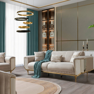 Podkładka designerskie Meble Sofa trzyosobowa 3 miejsce do siedzenia luksusowe sofy Włókiennicze