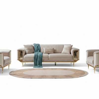 Podkładka designerskie Meble Sofa trzyosobowa 3 miejsce do siedzenia luksusowe sofy Włókiennicze