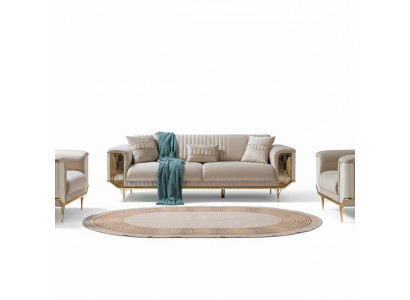 Podkładka designerskie Meble Sofa trzyosobowa 3 miejsce do siedzenia luksusowe sofy Włókiennicze