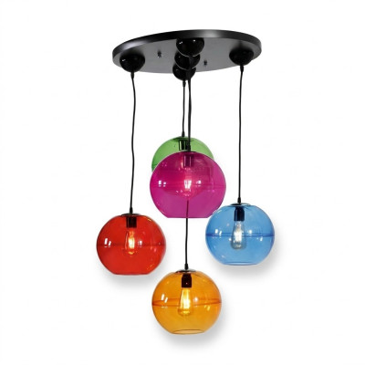 Designerska Lampa żyrandol Lampa Sufitowa Nowoczesny Srebrny Kinkiet Lustre Kolorowy