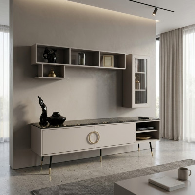 Włochy Style Szafka pod telewizor Szafa Szafka Luxury Meble Kredens 205cm