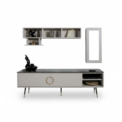 Włochy Style Szafka pod telewizor Szafa Szafka Luxury Meble Kredens 205cm