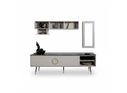 Włochy Style Szafka pod telewizor Szafa Szafka Luxury Meble Kredens 205cm