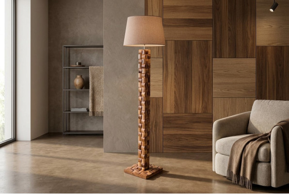 Lampa Podłogowa Lampa Podłogowa Stojak Lampy Stojące Lampy Lampa Brązowe Meble Lampa Nowość
