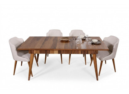 stoły Drewniany Stół Metalowy Tabela Luksusowe Stoły Do Jadalni Włoski Design Meble Drewno Nowość