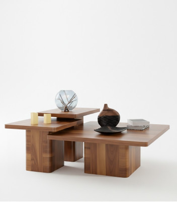 Drewniany stolik kawowy zestaw 3 sztuki. Zestawy Tabela Sofa do Salonu Drewno stoły Meble