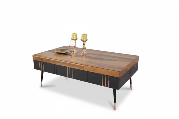 Stolik kawowy stolik kawowy Tabela salon stoły Stolik Drewno sofa 120x68cm