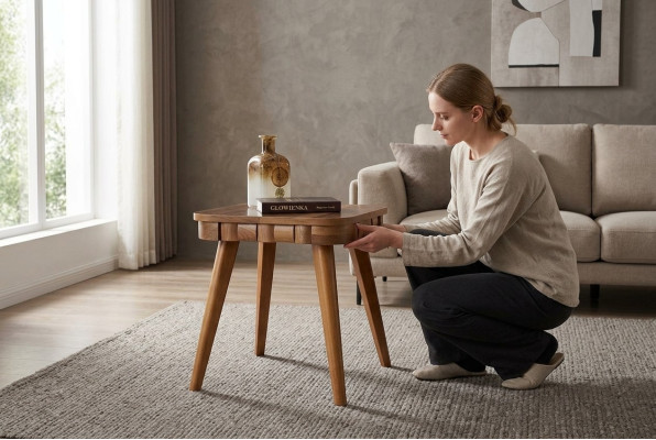Stolik stoły stolik kawowy projekt stolika salon Drewno