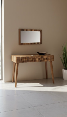 Stół konsolowy Komody Meble Style konsola Make-up Tabela Italian Style Brown