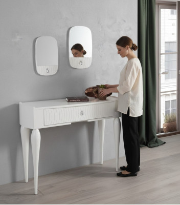 Kredens Stół konsolowy Drewno stoliki ścienne stół konsola Meble konsole 110cm