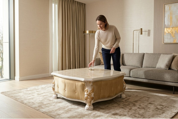 stoły Elegant Meble Design Couch stoły Stoły do ​​kawy Square Luxury