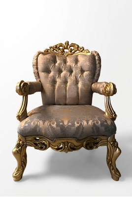 Fotel Luxury Podkładka Designer Włókienniczy 1 miejsce siedzące Podkładka Siedziba Single Seater Meble Nowe