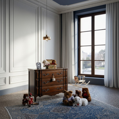 Designerski kredens 130cm Kredens Szafa Designerski Loft Kredens Brown Drewno Meble