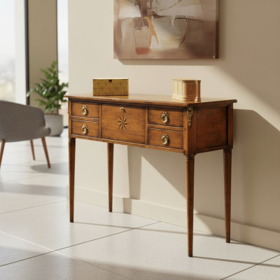Meble Style Baroque Design Drewno Włoskie Meble Stół konsolowy Brązowy Kredens