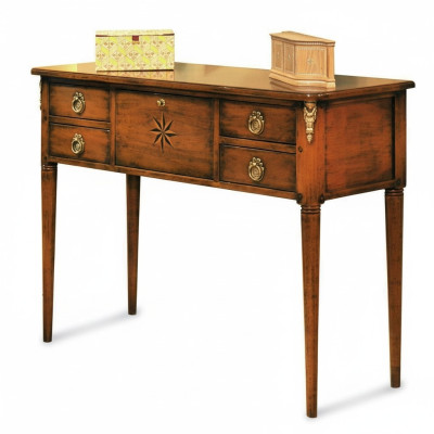Meble Style Baroque Design Drewno Włoskie Meble Stół konsolowy Brązowy Kredens