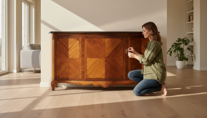 Półki meblowe Witryny Kredens Bufet Włoskie meble Solidne drewno 200cm