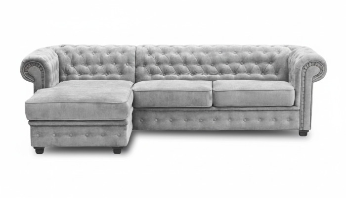 Chesterfield Narożnikowa kanapa narożnik sofa kanapa meble sofy kanapy Zestaw narożny