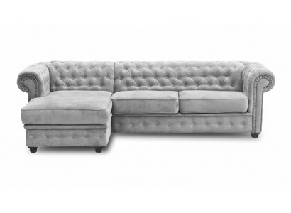 Chesterfield Narożnikowa kanapa narożnik sofa kanapa meble sofy kanapy Zestaw narożny