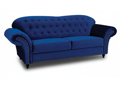 Sofa Trzyosobowa Włókienniczy Sofa Niebieska Podkładka Meble Meble Sofy Kanapy