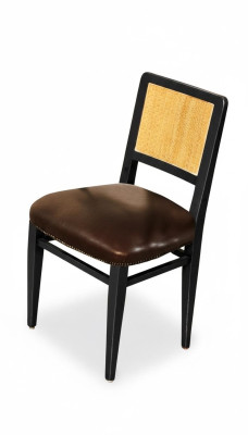 Krzesło do jadalni Luxury Art Deco Krzesła Skóra Design Krzesło drewniane Włoskie meble
