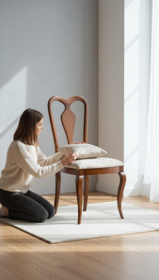Klasyczne Krzesło Krzesło designerskie krzesło drewniane krzesło do jadalni luksusowe Drewno Meble