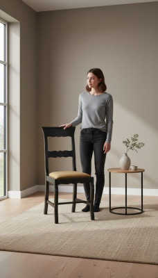Designerskie Krzesło Drewniane Krzesło Do Jadalni Luksusowe Drewno Meble Classic Krzesło