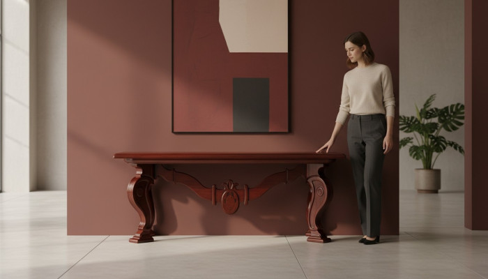 Stół obiadowy Classic jadalnia salon Kuchnia stoły Design Tabela Drewno
